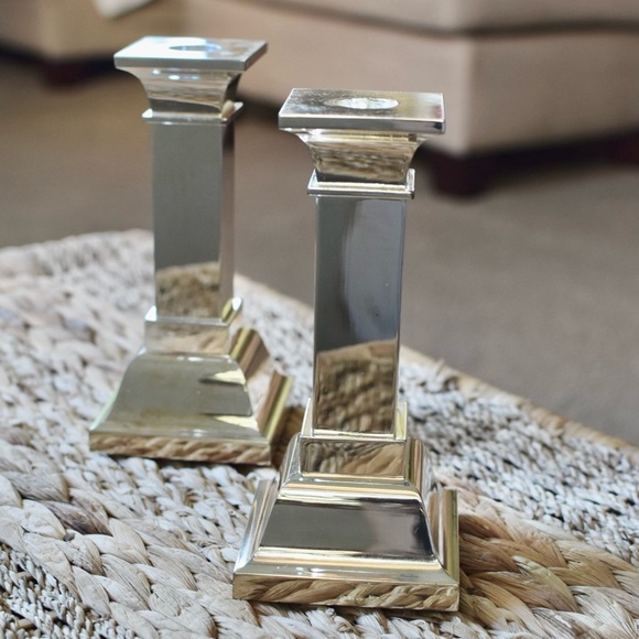 Lunt Silverplate Candlestick Holders - Picture 3 of 5